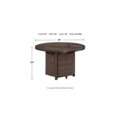 Signature Design By Ashley Paradise Trail Brown Round Aluminum Contemporary Fire Pit Table -Patio Paradise Shop 3f9f6e8c f619 45b0 8c3a 66cd752ed0a9