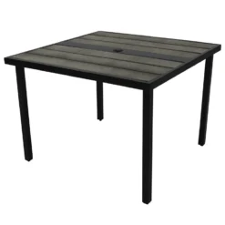 Living Accents Waterville 5 Pc Black Steel Dining Set Navy Blue -Patio Paradise Shop 41dc08b8 fe63 48dd 8549 662322e6e4b7