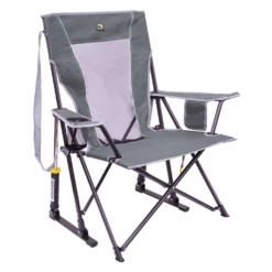 GCI Outdoor Comfort Pro Rocker Mercury Gray Camping Folding Rocker