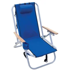 Rio 4-Position Pacific Blue Backpack Chair