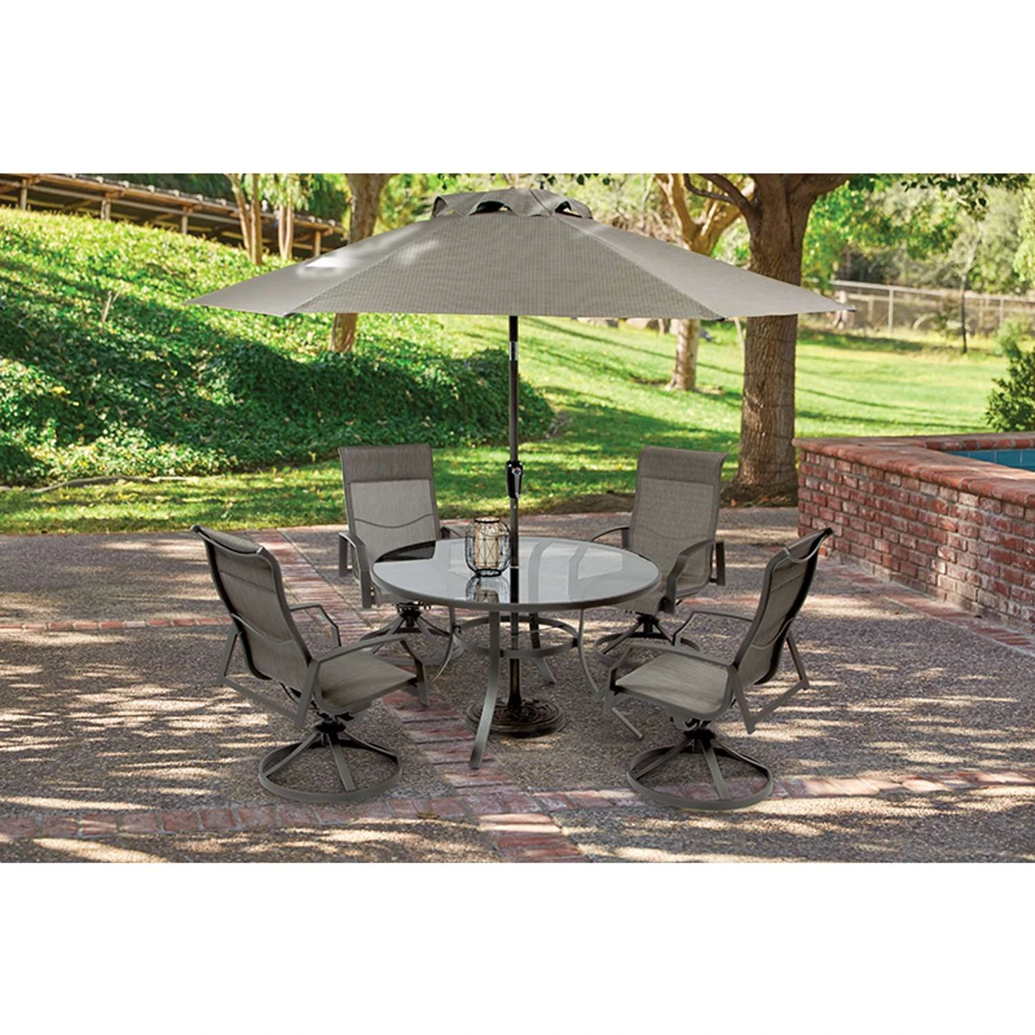 Living Accents Icarus Black Aluminum Frame Swivel Balcony Rocking Chair 2 Living Accents Icarus Black Aluminum Frame Swivel Balcony Rocking Chair - Image 2