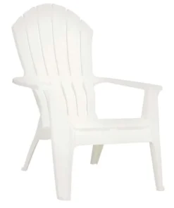 Adams® Adams RealComfort White Polypropylene Frame Adirondack Chair