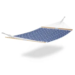 Classic Accessories 51 In. W X 78 Ft. L 2 Person Multi-color Ikat Island Quilted Hammock