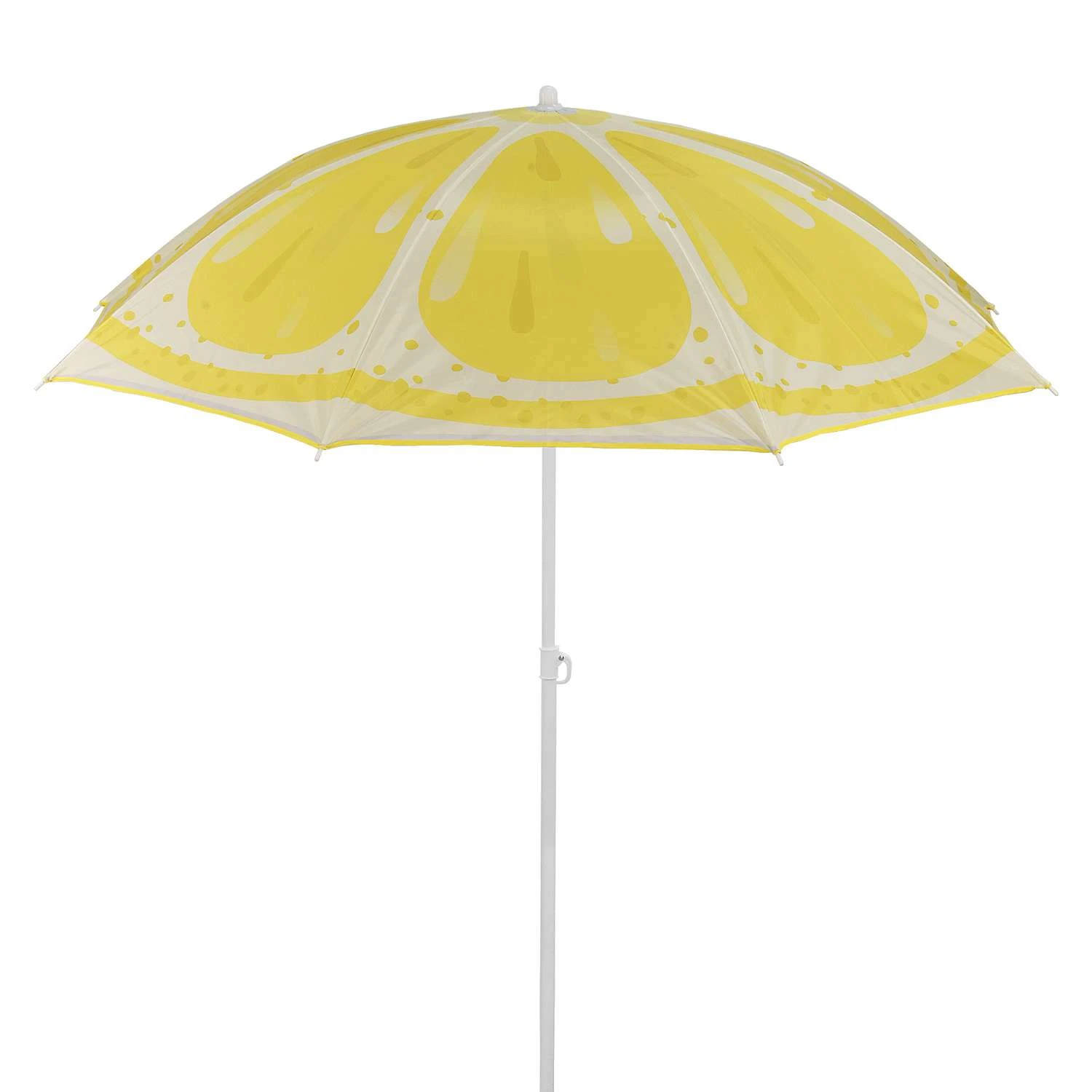 National Outdoor Living 6 Ft. Tiltable Yellow Beach Umbrella 1 National Outdoor Living 6 Ft. Tiltable Yellow Beach Umbrella
