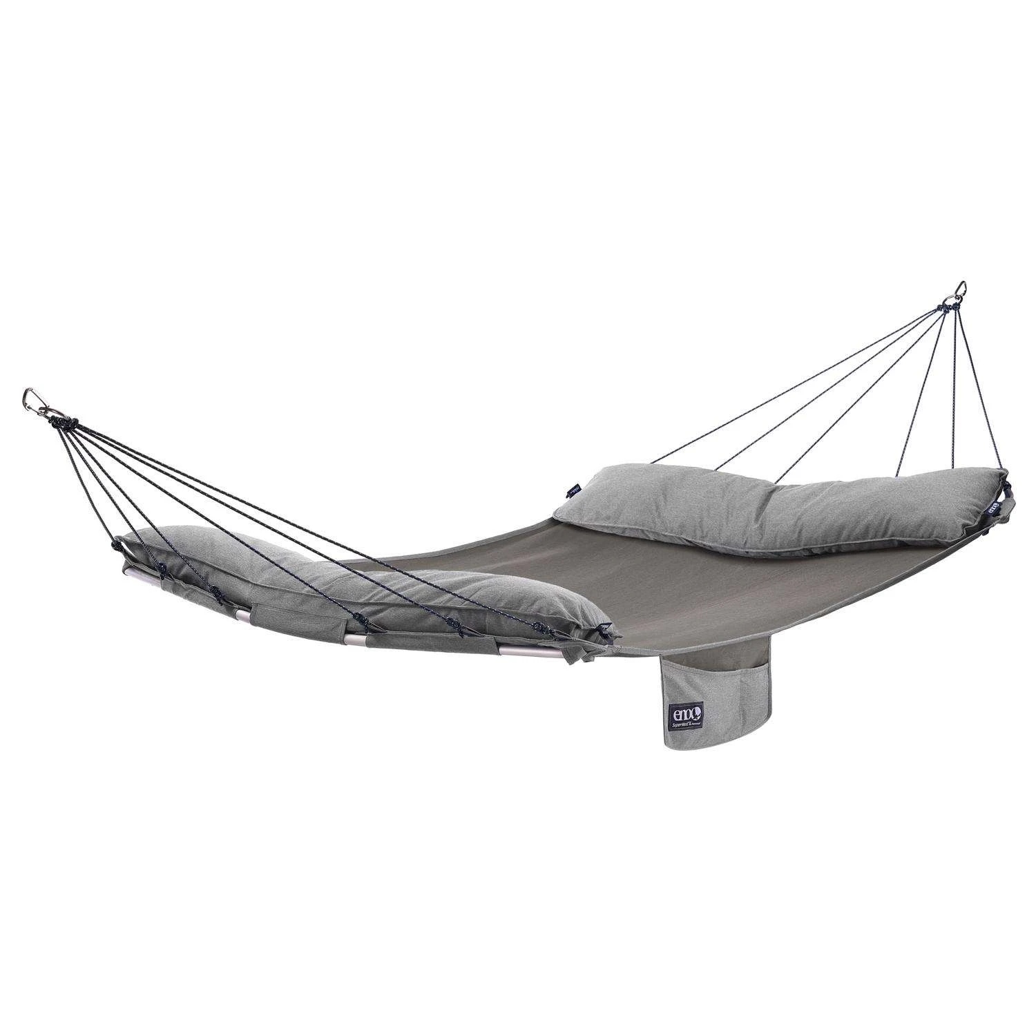 ENO SuperNest SL 55 In. W X 96 In. L 2 Person Gray Spreader Bar Hammock 1 ENO SuperNest SL 55 In. W X 96 In. L 2 Person Gray Spreader Bar Hammock