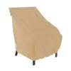 Classic Accessories Terrazzo 34 In. H X 32.5 In. W X 25.5 In. L Tan Polyester High Back Chair Cover