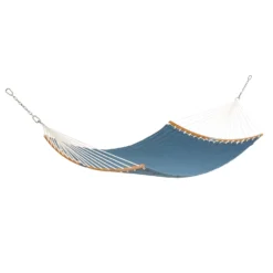 Classic Accessories Ravenna 55 In. W X 81 Ft. L 2 Person Blue Quilted Hammock