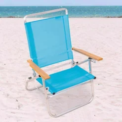 Rio 3-Position Blue Beach Folding Chair -Patio Paradise Shop 53e15ec0 bee6 4908 b08b c6da8e3ea716