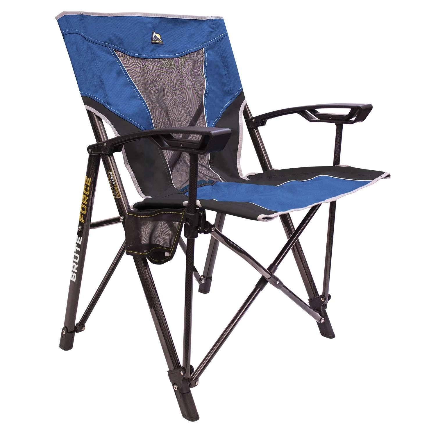 GCI Outdoor Blue Brute Force Folding Chair 1 GCI Outdoor Blue Brute Force Folding Chair