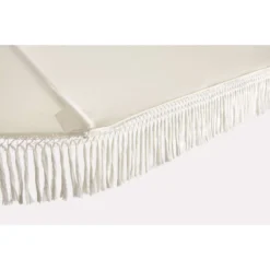 Living Accents 9 Ft. Tiltable White Patio Umbrella -Patio Paradise Shop 5633f488 af03 48cc 8423 bc91858ce404