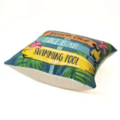 Liora Manne Illusions Multicolored Summer Signs Polyester Throw Pillow 6 In. H X 18 In. W X 18 In. L -Patio Paradise Shop 5667ac41 f0f9 492b 8aff 2c9384d6153b