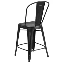 Flash Furniture 1 Pk Black Metal Contemporary Bar Stool -Patio Paradise Shop 57c05316 df2e 483b 87c3 e4a618379b1a