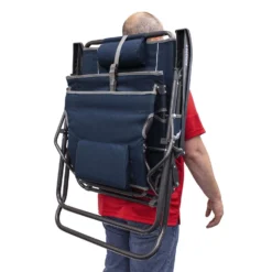 GCI Outdoor Legz Up Lounger Multi-Position Heathered Indigo Beach Folding Lounger -Patio Paradise Shop 5944967a 800a 466b 80ce 6fb2af404cb0