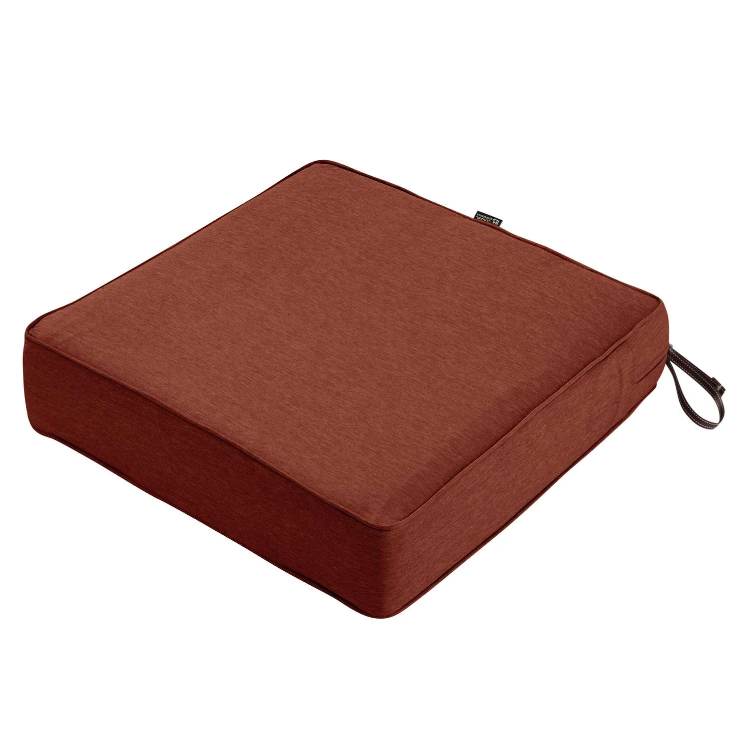 Classic Accessories Montlake Heather Henna Red Polyester Seat Cushion 5 In. H X 25 In. W X 25 In. L 1 Classic Accessories Montlake Heather Henna Red Polyester Seat Cushion 5 In. H X 25 In. W X 25 In. L