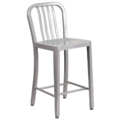 Flash Furniture 1 Pc Gray Galvanized Steel Industrial Bar Stool -Patio Paradise Shop 5b4dd803 e23c 4017 8dd3 c0e530bfb3a9