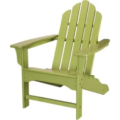 Hanover All Weather Lime HDPE Frame Adirondack Chair
