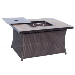 Hanover Orleans 4 Pc Chocolate Brown Steel Fire Pit Set Sahara Sand -Patio Paradise Shop 5ccb3c45 5761 461b b0b1 bb955336359c