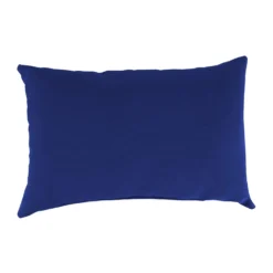 Jordan Manufacturing Blue Polyester Throw Pillow 4 In. H X 18 In. W X 12 In. L