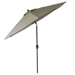 Living Accents Clark 9 Ft. Tiltable Beige Patio Umbrella