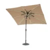 Sun-Ray Next Gen 9x7 Ft. Tiltable Taupe Solar Lighted Umbrella