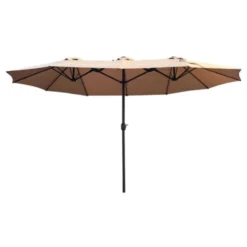 Living Accents 15 Ft. Beige Patio Umbrella