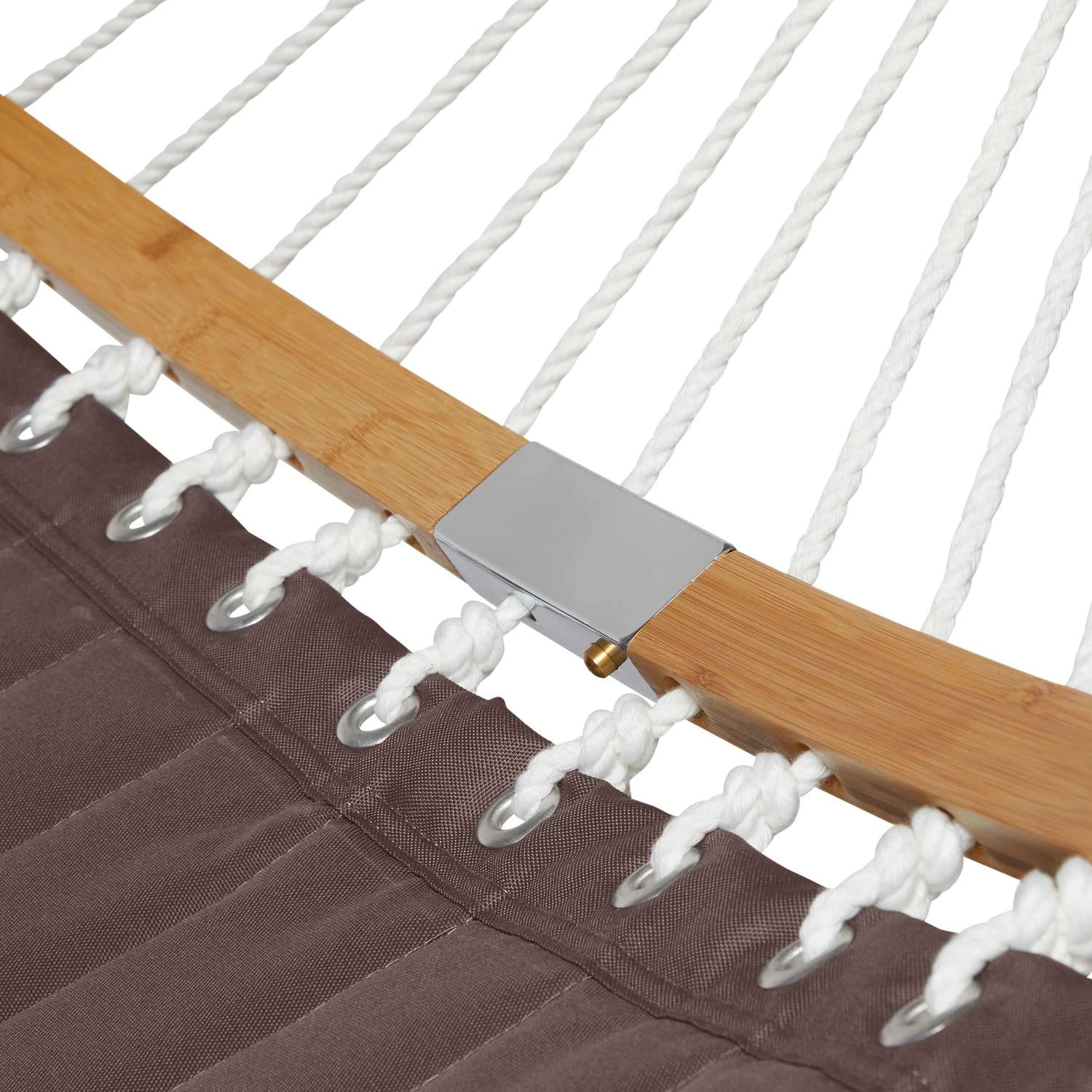 Classic Accessories Ravenna 55 In. W X 81 Ft. L 2 Person Taupe Quilted Hammock 2 Classic Accessories Ravenna 55 In. W X 81 Ft. L 2 Person Taupe Quilted Hammock - Image 2