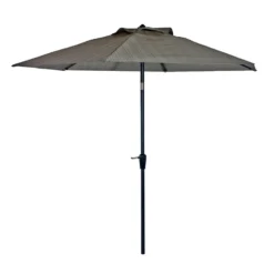 Living Accents Rochdale 9 Ft. Tiltable Brown Patio Umbrella