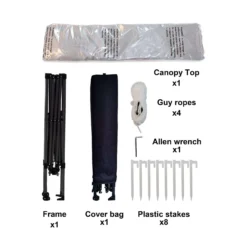 Crown Shades One Touch Polyester Canopy 9.38 Ft. H X 10 Ft. W X 10 Ft. L -Patio Paradise Shop 68fb286c a4fe 47b2 b9d0 d7f357e8ab88