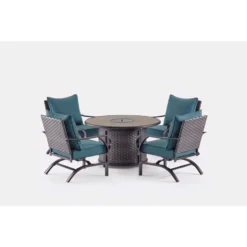 Living Accents Fernandina 5 Pc Black Aluminum Fire Pit Set