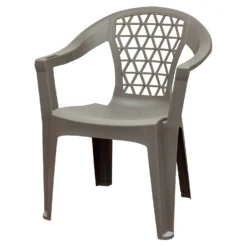 Adams® Adams Penza Gray Polypropylene Frame Stackable Chair