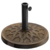 National Outdoor Living Bronze Round Resin Umbrella Base