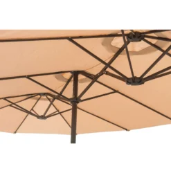 Living Accents Octagon 181.1 In. Tiltable Beige Patio Umbrella -Patio Paradise Shop 6e3c10ac 1586 499c a1f2 7b46c5fef642