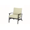 Living Accents Everson Black Aluminum Frame Rocking Chair Tan