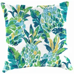 Jordan Manufacturing Multicolored Knife Edge Polyester Throw Pillow 4 In. H X 16 In. W X 16 In. L