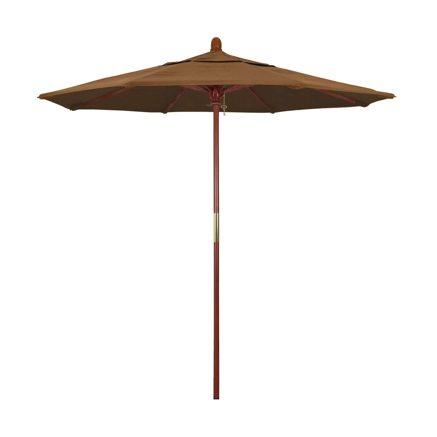California Umbrella Grove Series 7.5 Ft. Teak Market Umbrella 1 California Umbrella Grove Series 7.5 Ft. Teak Market Umbrella