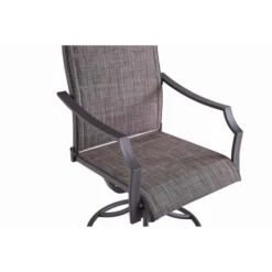 Living Accents Ainsley 7 Pc Gray Swivel And Sling Dining Set Gray -Patio Paradise Shop 73a4f4e4 aa39 43ed 8fd0 95395f3ea295