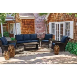 Living Accents Avondale Brown Rectangular Steel Coffee Table -Patio Paradise Shop 74294d11 3c5e 4bf4 a71e 262a9805cda2