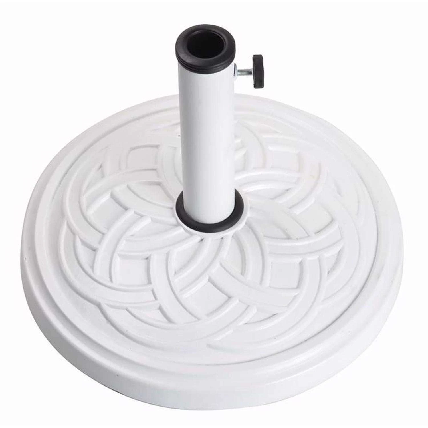 Bond White Ribbon Envirostone Umbrella Base 1 Bond White Ribbon Envirostone Umbrella Base