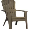 Adams® Adams RealComfort Earth Brown Polypropylene Frame Adirondack Chair