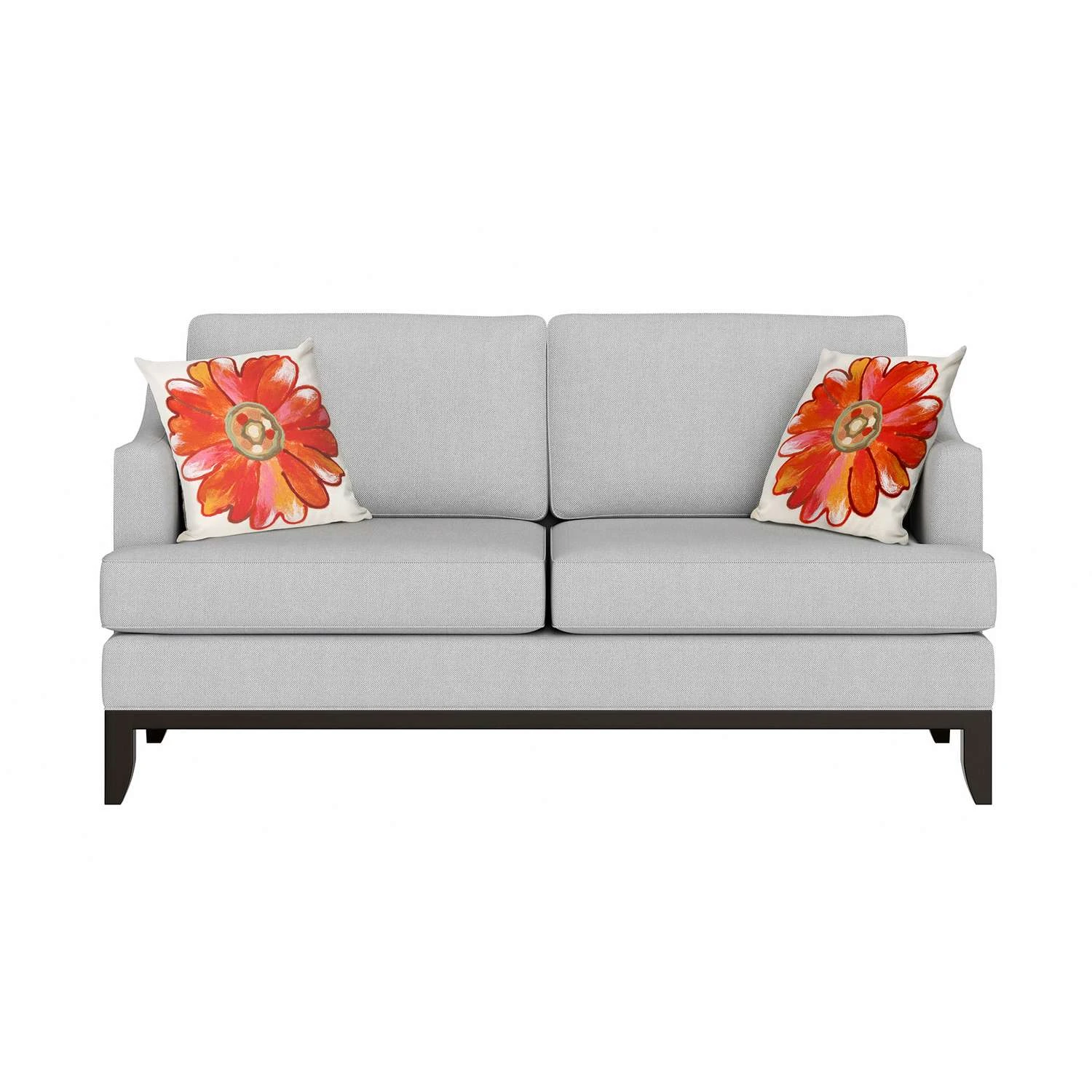 Liora Manne Visions III Orange Daisy Polyester Throw Pillow 20 In. H X 2 In. W X 20 In. L 2 Liora Manne Visions III Orange Daisy Polyester Throw Pillow 20 In. H X 2 In. W X 20 In. L - Image 2