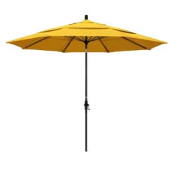 California Umbrella Sun Master Series 11 Ft. Tiltable Lemon Market Umbrella