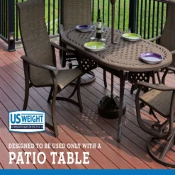 US Weight Black Classic Resin Umbrella Base -Patio Paradise Shop 7c2e8e6d 81de 4d81 8257 93f6e8f6d76c