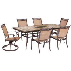 Hanover Fontana 7 Pc Bronze Dining Set