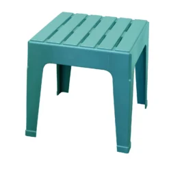 Adams® Adams Big Easy Teal Square Resin Side Table