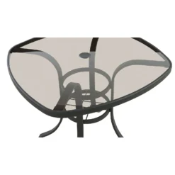 Living Accents Roscoe Black Square Glass Balcony Table -Patio Paradise Shop 7f073dda db92 4480 a25a 9064522b777b