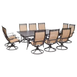 Hanover Manor 11 Pc Bronze Dining Set