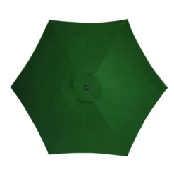 Living Accents 9 Ft. Tiltable Green Market Umbrella