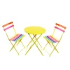 Alpine 3 Pc Multi-color Metal Bistro Set