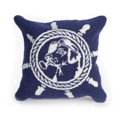 Liora Manne Frontporch Marine Seadog Polyester Throw Pillow 18 In. H X 2 In. W X 18 In. L