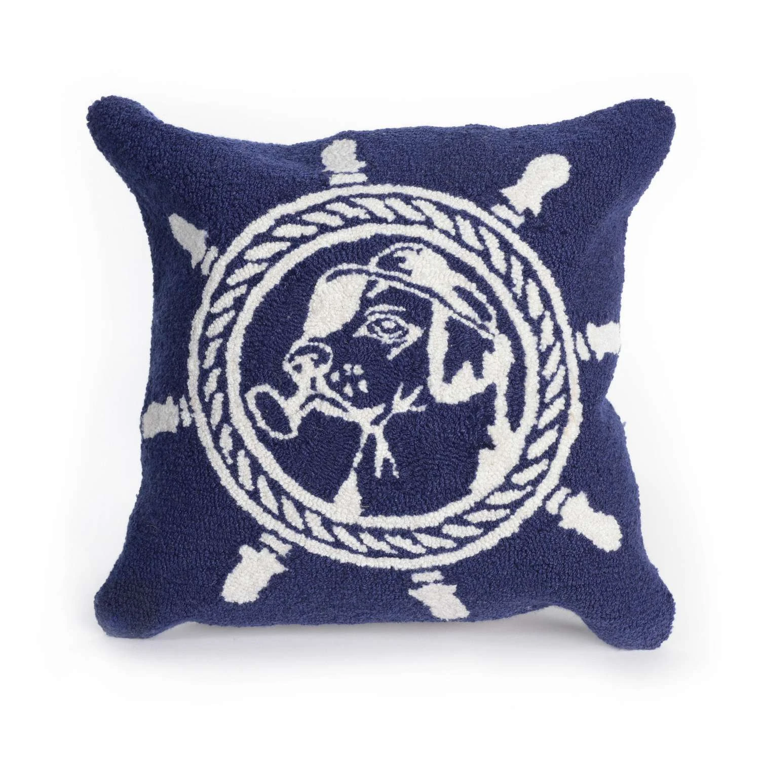 Liora Manne Frontporch Marine Seadog Polyester Throw Pillow 18 In. H X 2 In. W X 18 In. L 1 Liora Manne Frontporch Marine Seadog Polyester Throw Pillow 18 In. H X 2 In. W X 18 In. L